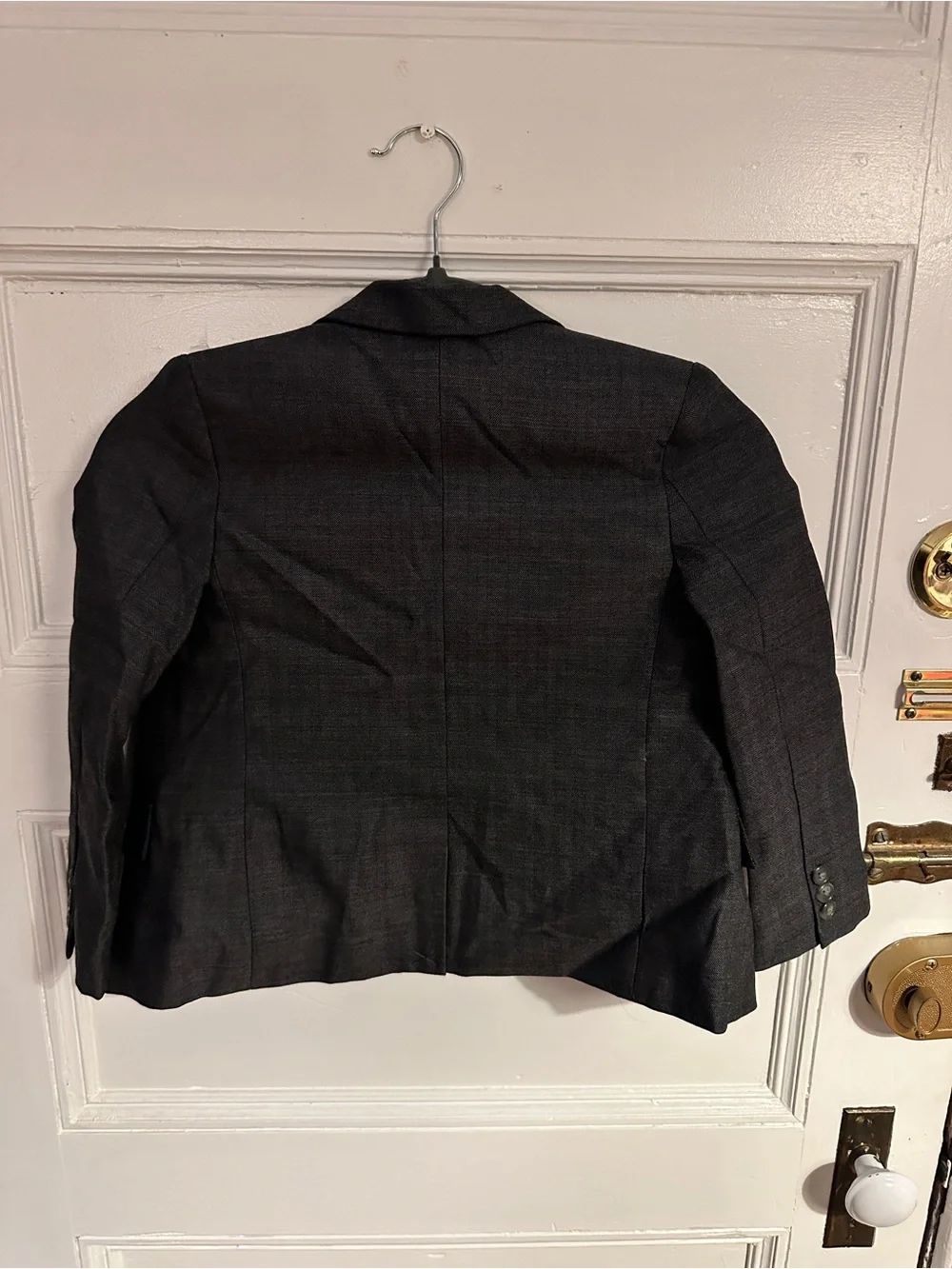 Janie and Jack Gray Herringbone Girls' Blazer
